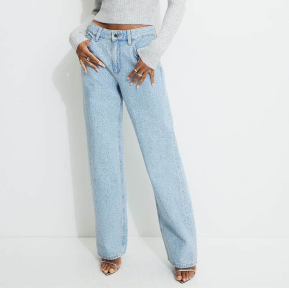 Dynamite Light Blue Flare & Wide Leg Jeans